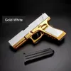 Gold M1911 Ejeção de casca de tiro brinquedos de armas Modelo Soft Bullets Crianças meninos Jogos de tiro ao ar livre Pistola Cool Gift Toy 2034