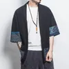 Ethnic Clothing Man Sleeve Shirt Kimono traditional Cardigan vintage Hanfu Surplices Coat japanese yukata without buttons 230331