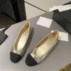 Designer Strik Sandaal Dames Balletschoenen Mode Platte Bootschoen Leren Bodems Luie Dansschoenen Casual Loafers Partij Maat 35-42 Met Doos NO489