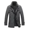 Misturas de lã masculina de alta qualidade casacos de inverno masculino negócios casual trench men cashmere jaquetas sobretudos 5 y231031