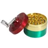 2023 Smoking Pipes Zinc alloy 63mm quadruple hand crank cigarette grinder cigarette grinder