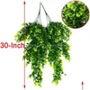 Decorative Flowers Wreaths Decorative Flowers Artificial Vine Eucalyptus Wall Hanging Simated Green Plants False Home Garden Wedding Dhapr