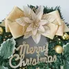Juldekorationer 30 cm julguldnyckel som används för ytterdörrträdgårdsbåge Blommor Julhänge dekoration Nyårspartiets hemdekoration 231101