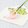 Ghirlande di fiori decorativi 1 Pz Calla artificiale Organizzare la tavola della casa di nozze con la decorazione del vaso Piante finte Presente Bouquet Bella seta