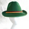 Boinas Feather Octoberfest Jazzs Hat para mujeres Modelo occidental Show Wedding Party Po Suministros N7YD