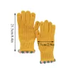 Five Fingers Gloves Winter Warm Knitted Full Finger Touch Phone Woolen Screen Skiing Mittens Unisex Riding Work 231101