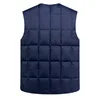 Vestes pour hommes Blanc Canard Down Gilet Hommes Léger Automne Hiver Chaud Rembourré Veste Sans Manches Mâle Noir Golf Mode Casual Bouton Gilet 231031