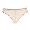 Women's Panties Varsbaby sequined thong transparent underwear seethrough briefs lowrise S2XL panties 231031