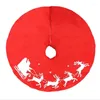 Christmas Decorations 1 Meter Santa Claus Elk Big Tree Skirt Red XMAS Dress Year's Home Party Decoration