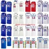 Kansas Jay College Jerseys Basketball 4 Sherron Collins 25 Danny Manning Wilt Chamberlain 13 Paul Pierce 34 Andrew Wiggins 22 Joel Embiid 21 Sewn On