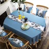 Tale da mesa de mesa Oval Oval 188cm Linen Stripe Farmhouse Tampa com renda floral jacquard estilo moderno home ellipse rústico