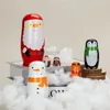 Lalki 5 warstwy Święty Mikołaj Matryoshka Dolna Drewniana bałwana Rosyjska Nesting Kid Kid Christmas Dzieci Dzień Prezent 231031