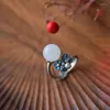 Naszyjne kolczyki Zestaw Charka emalia wisiorek kwiat Pearl Jewelry Dangle Hetian Stone Vintage Delikatne pierścienie dla kobiet przyjęcie weselne
