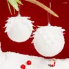 Party Decoration 2023 Christmas Tree Pendant Petals Flashing Foam Ball Ornaments Beautiful Ins Style Xmas Home Decor