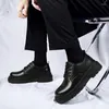 Scarpe eleganti da uomo Autunno Casual in pelle No-Tie Board Fondo morbido genuino Slip-on Sport Facile da indossare Tide S