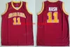 산타 클라라 브론 코 스티브 내쉬 칼리지 유니폼 13 남자 레드 컬러 팀 판매 내쉬 농구 유니폼 통기성 스포츠 유니폼