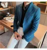 Ternos masculinos blazers para homens fino ajuste noivo terno de casamento jaquetas cor pura clássico dos homens jaqueta casual negócios lazer smoking vestido