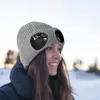 Bérets d'hiver chapeaux de randonnée lunettes de Protection des oreilles bonnet coupe-vent chapeau tricoté garder au chaud plus velours avec pour femmes hommes