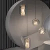 Pendant Lamps Nordic Creative Marble Glass Hanging Home Bedroom Bedside Decor Light LED Kitchen Dining Room Chandelier Lighting