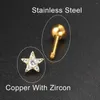 Stud Earrings 1PC Matching Dainty Piercing Ear Lobe Daith For Women Rook Conch Tragus Flat Earing Fashion Sexy Jewelry