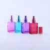 Butelki do przechowywania 15 ml Perfumaria napełniacza kwadratowa butelka z sprayem puste pojemniki kosmetyczne Atomizer dla narzędzia podróżnego 100pcs/partia
