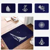 Tapis Chrome Style Nautique Voilier Applique Paillasson Tapis Tapis Tapis Footpad Polyester Coussin Antidérapant Entrée Cuisine Chambre