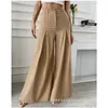 Women's Pants Women Elegant Fashion Khaki Wide Leg Casual Loose Y2K High Waist Long Trousers Joggers