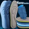 Peças de sapato acessórios palmilhas de espuma de memória para sapatos nano massagem antibacteriana palmilha esportiva pés sola ortopédica corrida homens mulheres 231031