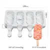 Homemade Silicone Ice Cream Mold DIY Chocolate Dessert Popsicle Moulds Tools Ice Cube Maker Summer Party Supplies