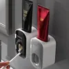 Tandborstehållare ECOCO Automatisk tandkräm Dispenser Wall Mount Badrumstillbehör Vattentät Squeezer Holder 231101