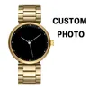 Armbanduhren CL049G Golden Steel Herrenuhr Custom Logo Private Label