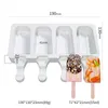 Homemade Silicone Ice Cream Mold DIY Chocolate Dessert Popsicle Moulds Tools Ice Cube Maker Summer Party Supplies