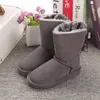 Crianças botas ugglie botas bebê crianças sapatos australiano jovem estudante neve bota arcos clássicos meninas bowknot crianças inverno calçado de couro designer botas martin