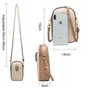 Bolsos escolares de cuero suave de lujo para mujer, Mini bolso de hombro tipo bandolera, bolso de mujer para teléfono con solapa con cremallera