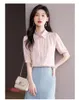 Blouses pour femmes été coréen Satin femmes chemise imprimé tempérament bureau dame à manches courtes boutonné Camisas Mujer dames hauts