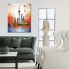 Världsberömd Building the Oriental Pearl Tower China Modern Colorful Art Canvas Print Bilden Poster för vardagsrum Väggdekor