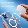 Wireless Magnet Ultra Clear Phone Case For iPhone 15 14 13 12 11 Pro Max Mini XS XR 7 8 Plus SE Magnetic Charging Case Acrylic PC Back Cover