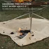 Barbecue Fire Blanket Camping Fireproof Cloth Fire Pit Mat Picnic BBQ Pad High Temperature Anti-Scald Flame Retardant Rug Camping HikingCamping Mat High Quality