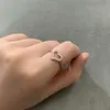 Projektant mody Tiff Ring Top T S925 Wszystkie ciało Sterling Silver Heart Ring Wszechstronny spersonalizowany nowe wydanie kobiet