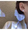 Ohrstecker Klassische Damen Farbige Perlen Schlichtes Design Ohrring Verhindert Allergien Modeschmuck Größe 8 10 12 14