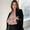 Women's Suits Black Suit Jacket For Women 2023 Spring And Autumn Korean Style Slim Fit Slimming Professional Top Fashion Trendy Small