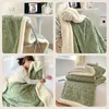 Blankets Thickened Imitation Cashmere Throw Blanket Double Layer Soft Plush Fluffy Warm Cozy Reversible ForCouch Bed Sofa