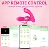 Sex Toy Massager Massaggiatore per adulti Mutandine vibranti indossabili Vibratori App Remote per donne 9 velocità Potenti vibrazioni di spinta Coppie Merci