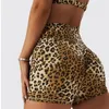 Active Shorts Women's High Waist Gym Push Up Sport Leopard Print Workout Fitness Yoga Scrunch BuSport Leggings