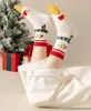 Kids Christmas Cotton Socks 1-12 Years Children Cartoon Designer Soft Sock Lovely Santa Claus Snowman Happy Baby stockings 4 Pairs/Dozen