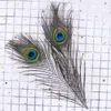 50 datorer Big Eye Pea Feather for Crafts Wedding Party Table Centerpiece Decoration 25-30 cm grossist