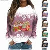 Men's Hoodies Sweatshirts Ladies Christmas Hoodies Winter Round Neck Shirt Ugly Lightweight Classic Printed Long-sleeved Sweatshirt Solid Xmas Top Sweater L231101