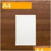 Produtos de papel Produtos de papel por atacado A5 B5 A4 Loose Leaf Binder Notebook Núcleo interno Recarga S Line Grid Cornell 20 26 furos Remov Dhmp2