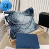 Denim Grand sac à provisions fourre-tout voyage concepteur femme fronde corps le plus cher sac à main avec argent