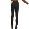 Damenjeans-Designer-Luxus-Schwarz-Plüsch für Damen im Herbst-Winter, neue Mid-Rise-Leggings zum Abnehmen, Fleischbedeckung, elastische Wärme, vielseitiger Reißverschluss